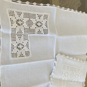 2 handmade clothes kitchen napkins